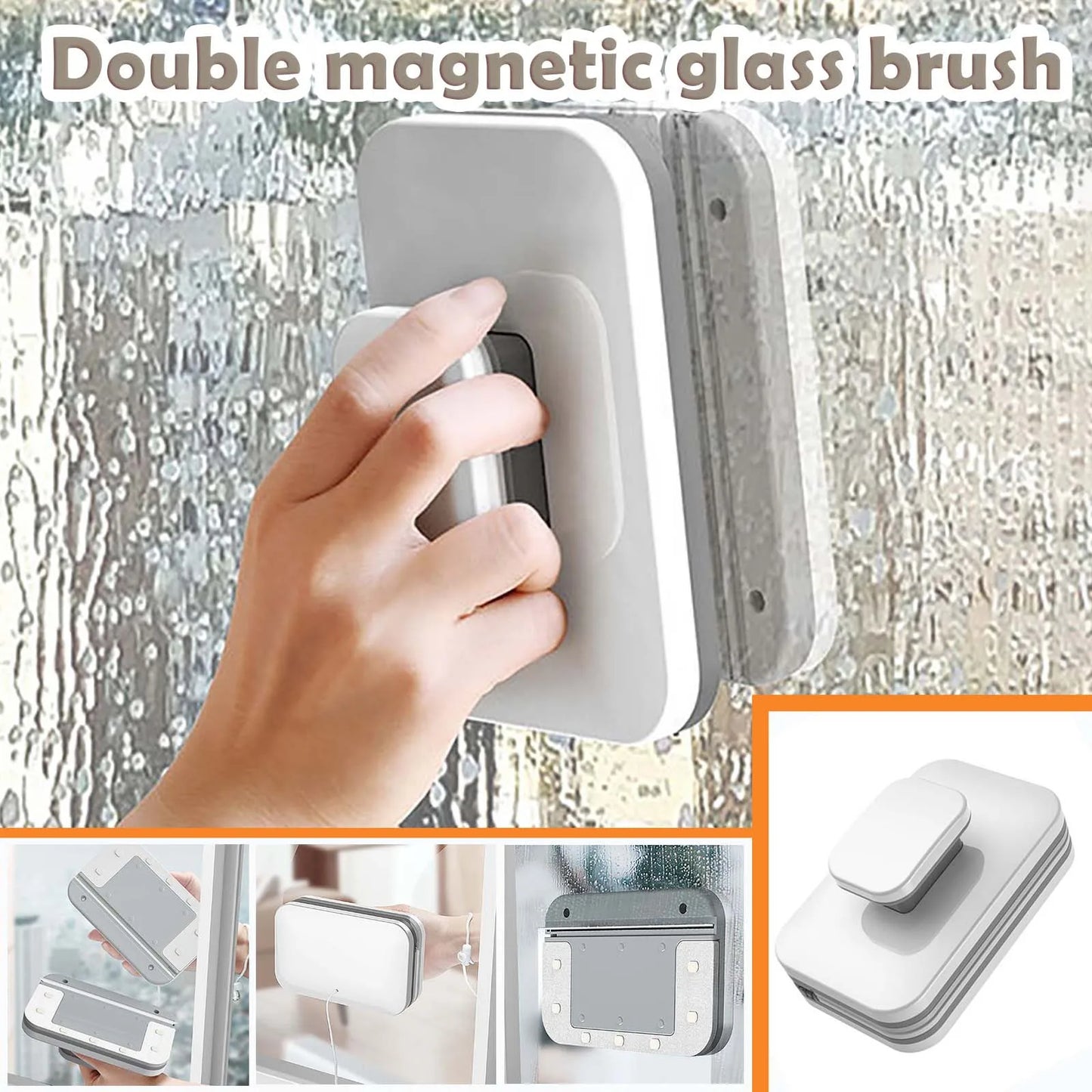 Double-Sided Glass Cleaner for Windows